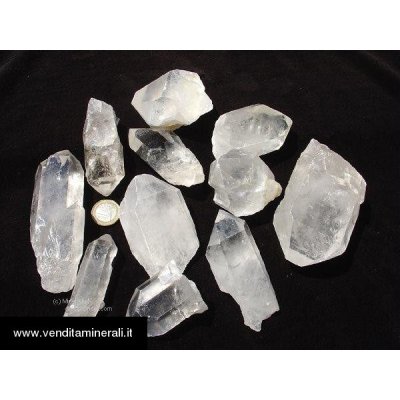 1 kg di cristalli di roccia 6 - 10 cm
