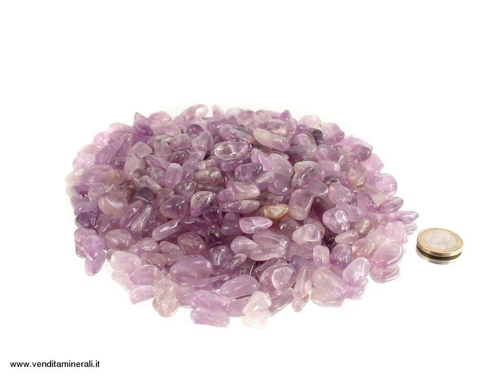 Ametista mini pietre burattate - 0,5 kg