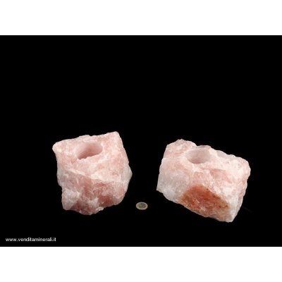 Tealight al quarzo rosa