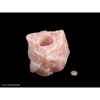 Tealight al quarzo rosa