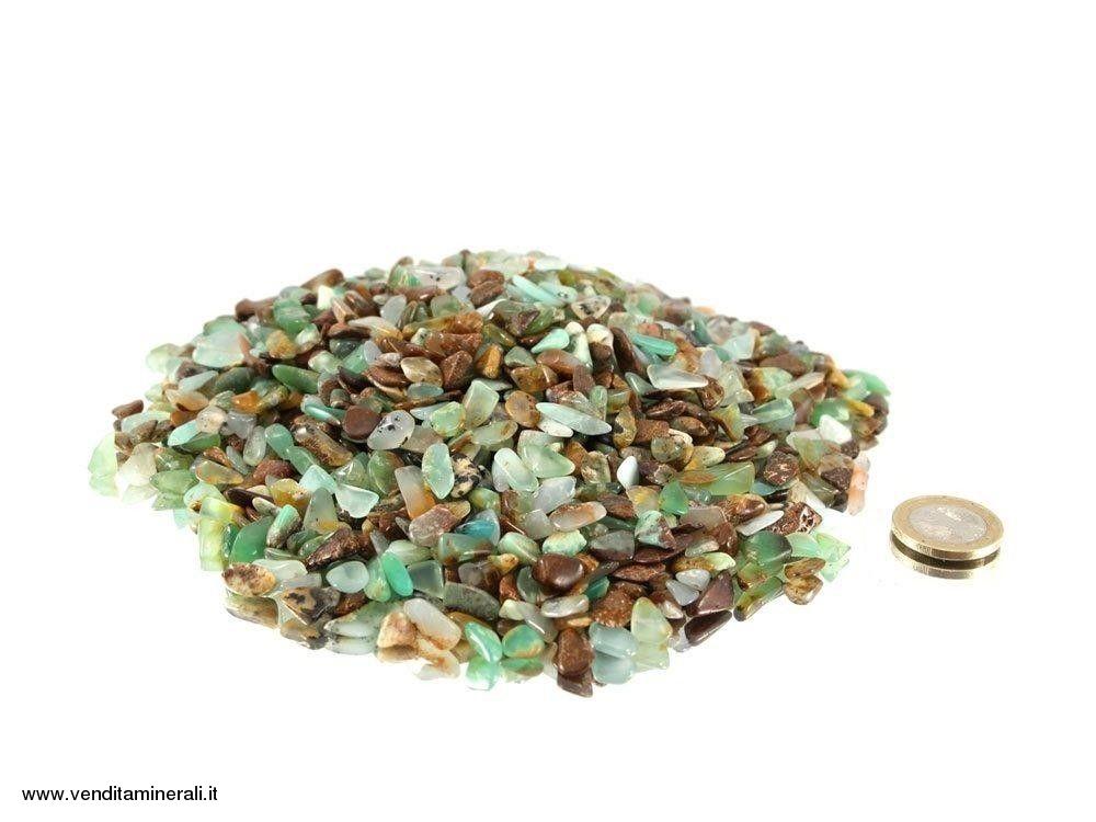 Pietre burattate mini di crisoprasio 0,5 kg