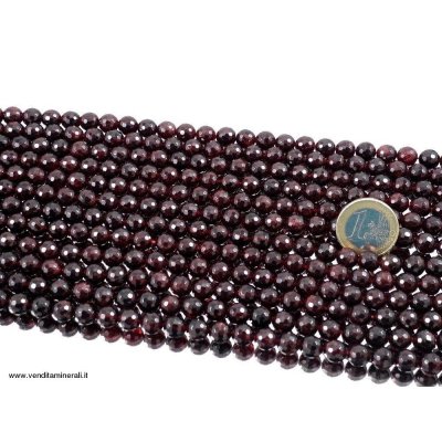 Sfere sfaccettate di granato da 8 mm