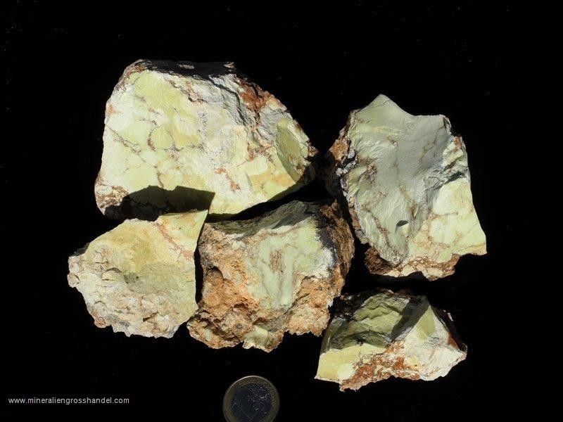 Pietre grezze di Limone Magnesite (Nickel Magnesite)  - 1 kg
