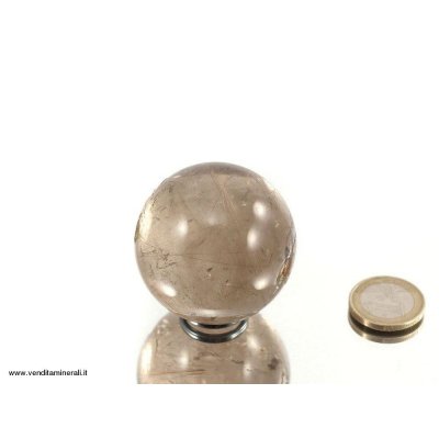Sfera di quarzo rutilo