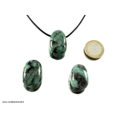 Ciondolo a goccia smeraldo