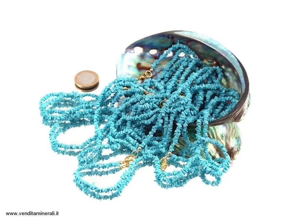 Catenina di schegge in turchese