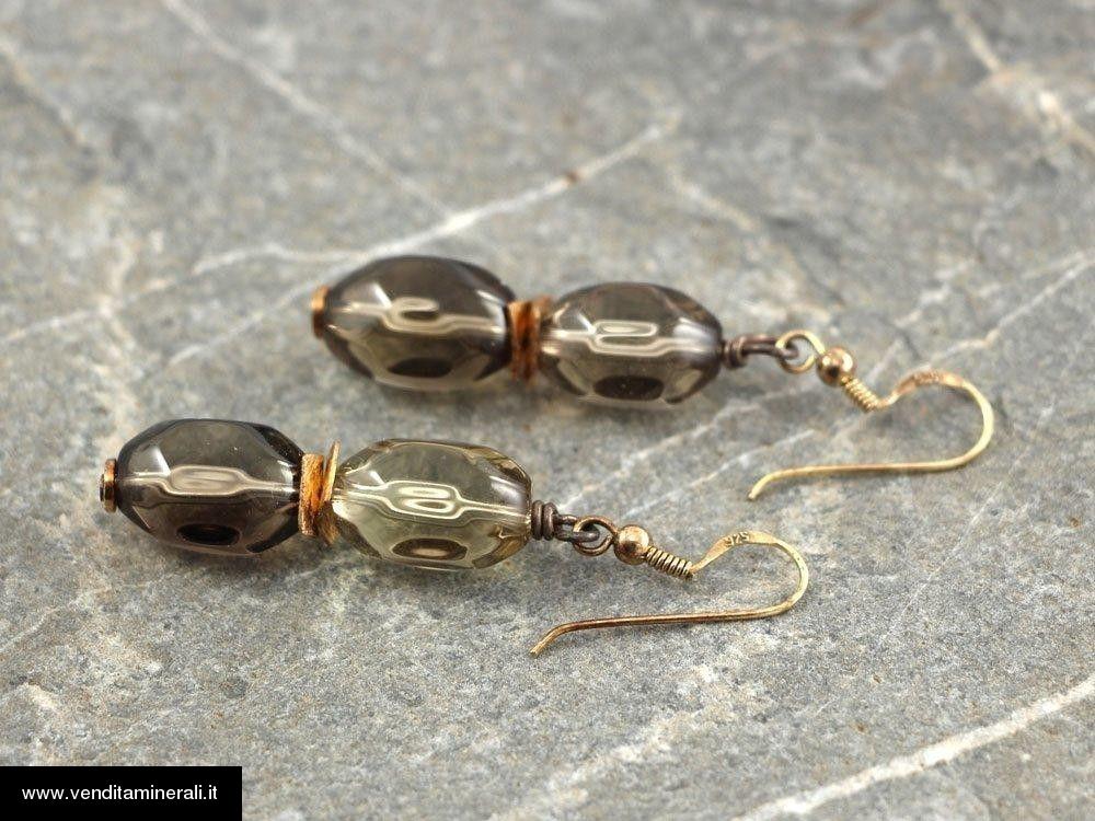 Orecchini di citrino