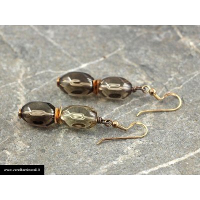 Orecchini di citrino