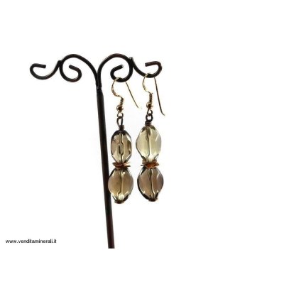 Orecchini di citrino