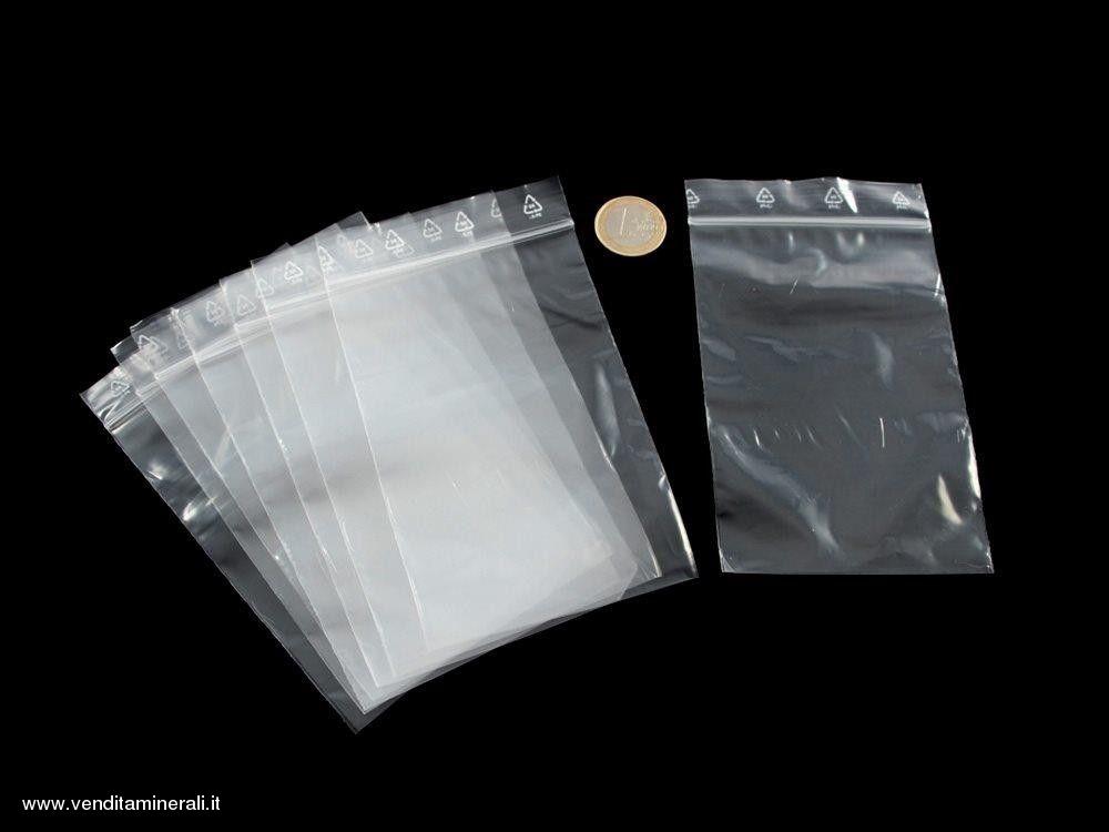 Borsa a chiusura lampo 80 x 120 mm - 100 pezzi