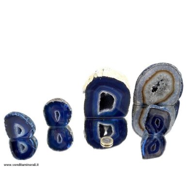 Agata sezionata lucidata blu - 1 kg