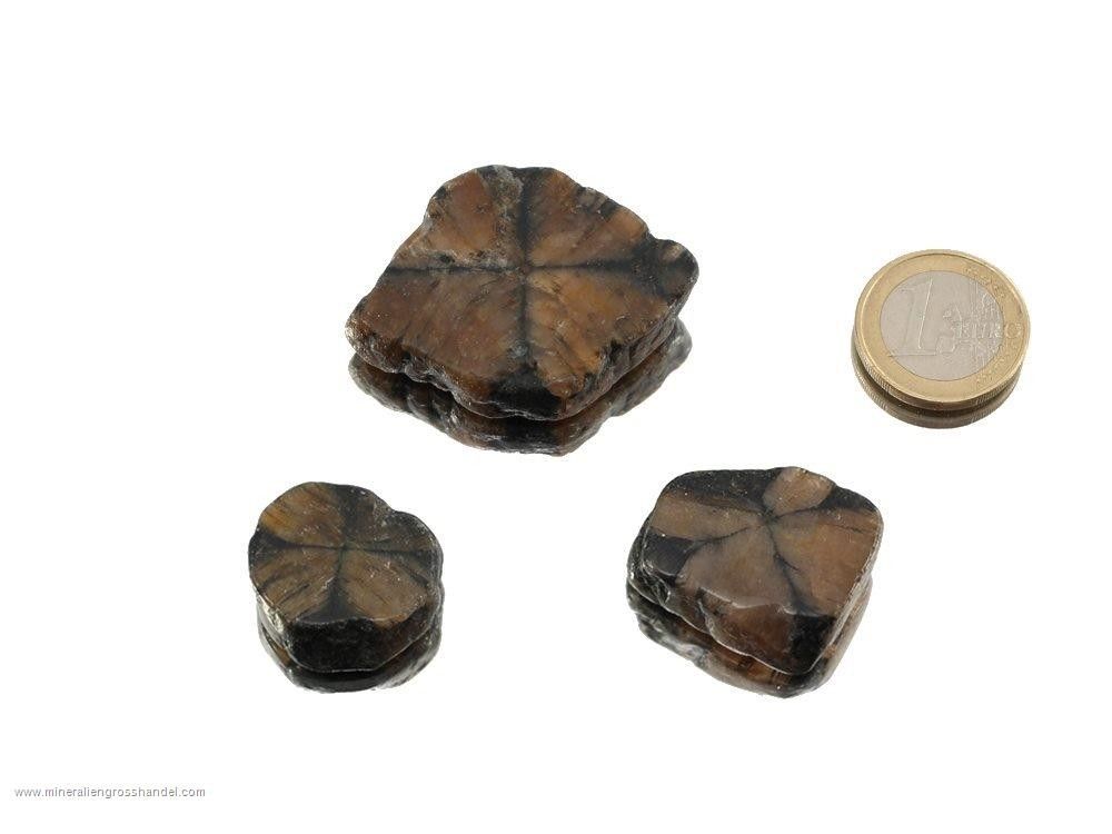 Chiastolite croce di pietra - 3 pezzi