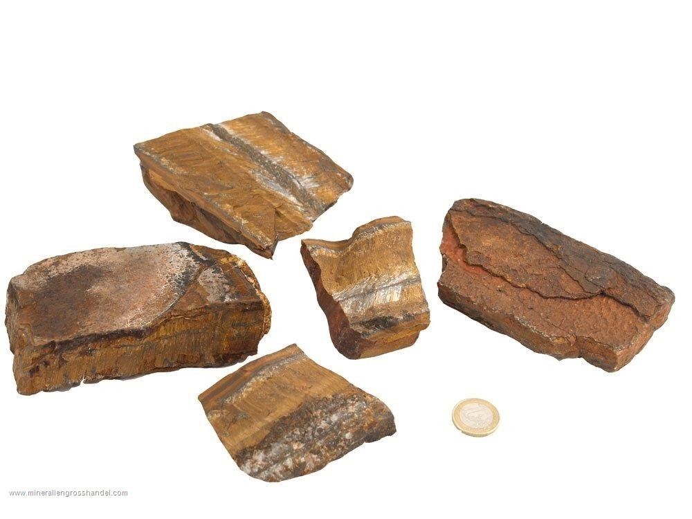 Pietre ruvide di qualita' B occhio di tigre 1 kg