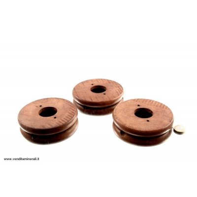 Base in legno per lampade - scuro