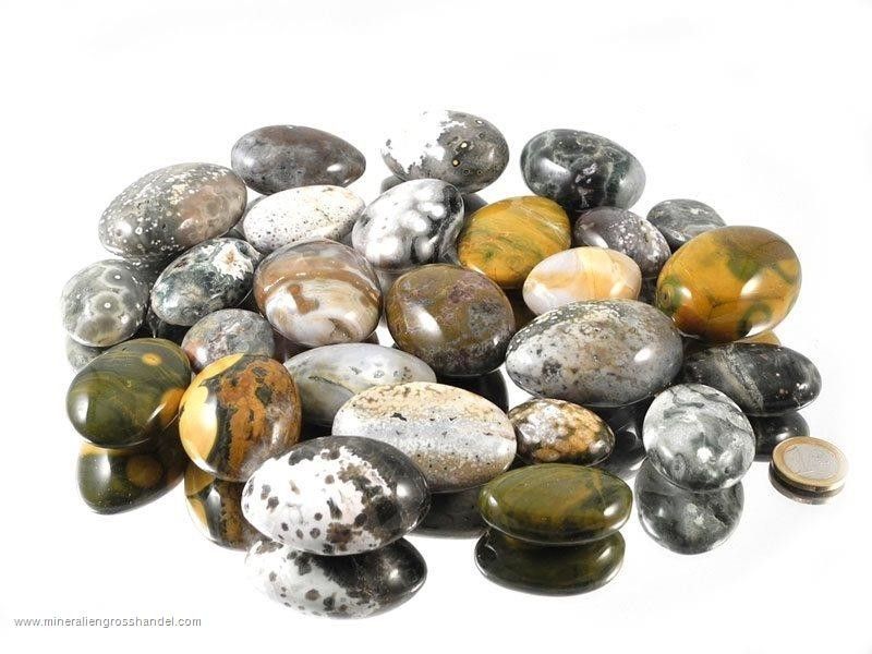 Agata oceanica - Ciottoli di calcedonio dell'oceano - 0,5 kg