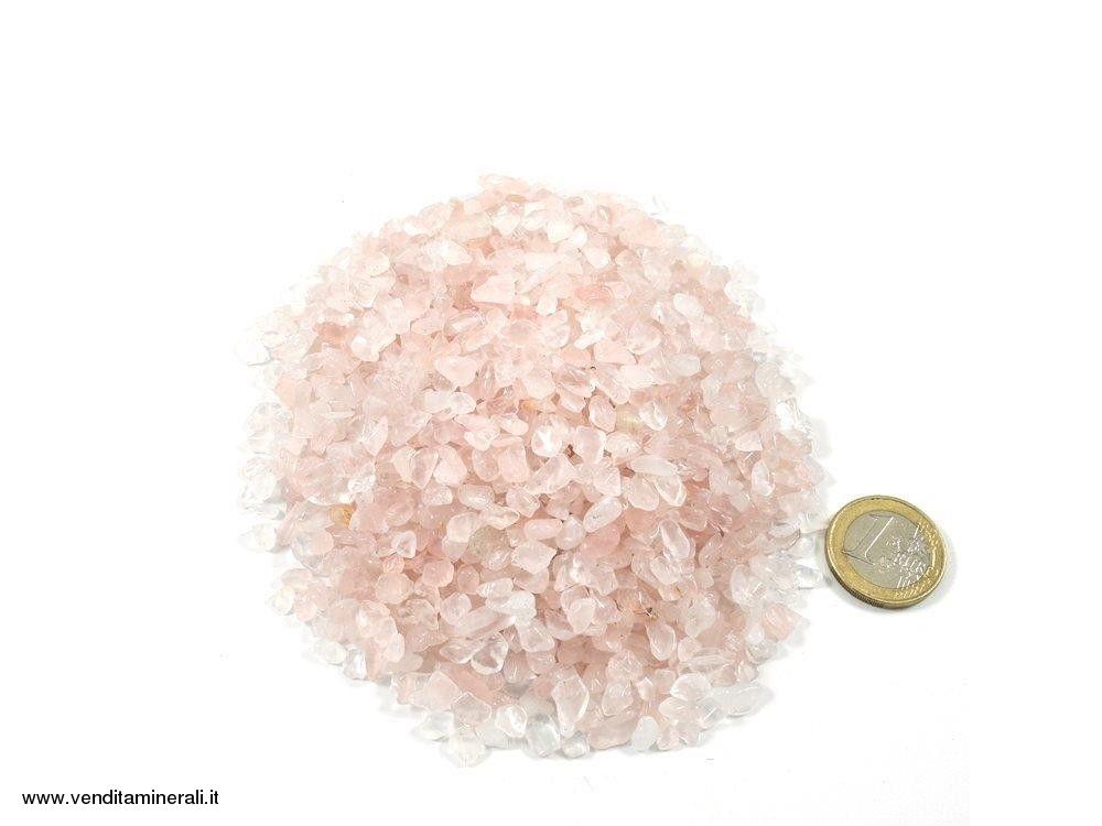 Pietre macinate al quarzo rosa - 0,5 kg