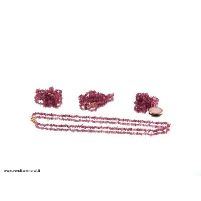 Rubellite - Rotate Tourmaline - Splitterkette