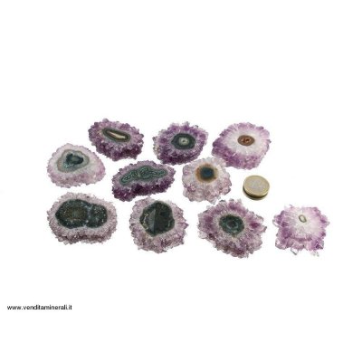 Ametista a rosetta e Calcedonio - 1 pezzo