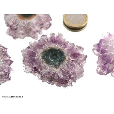 Ametista a rosetta e Calcedonio - 1 pezzo