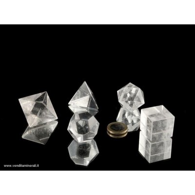 Set Platonico di Cristallo di Rocca
