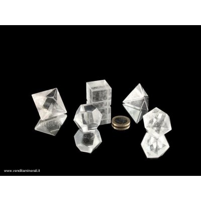 Set Platonico di Cristallo di Rocca
