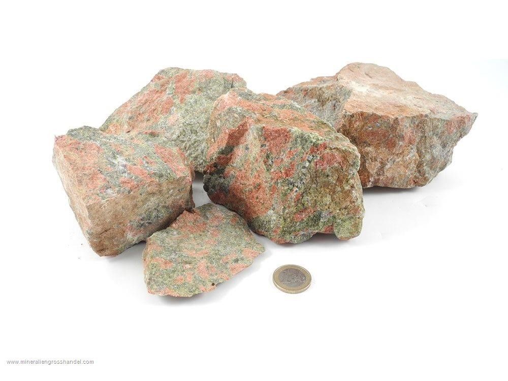 Pietre grezze di Unakite - 1 kg