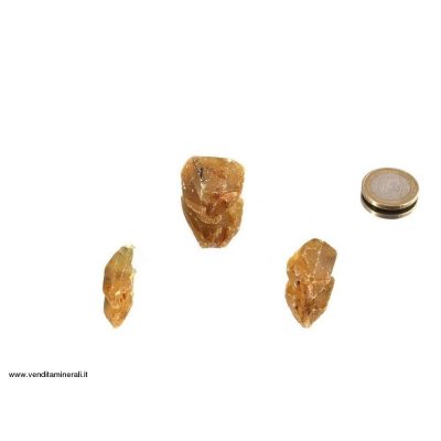 Cristalli di barite gialla singoli