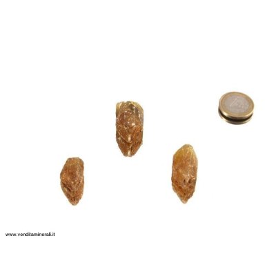 Cristalli di barite gialla singoli