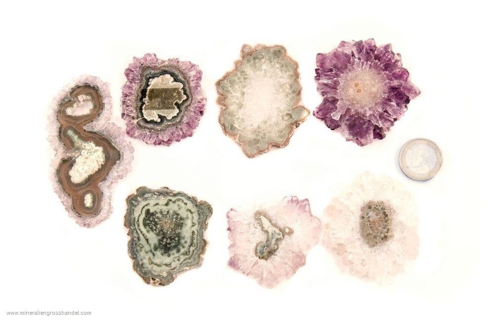 Ametista fette di stalattite -Set