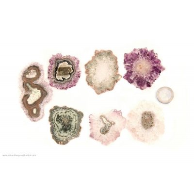 Ametista fette di stalattite -Set