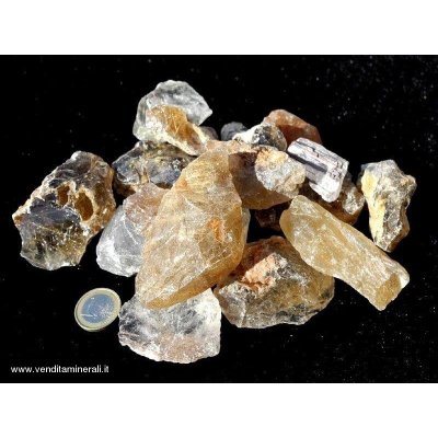 Pietre grezze al quarzo rutilo Qualita' Extra - 0,25 kg