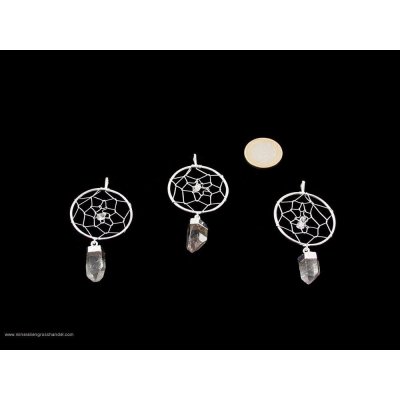 Ciondolo onirico ctristallo di roccia - Argento