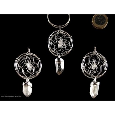 Ciondolo onirico ctristallo di roccia - Argento