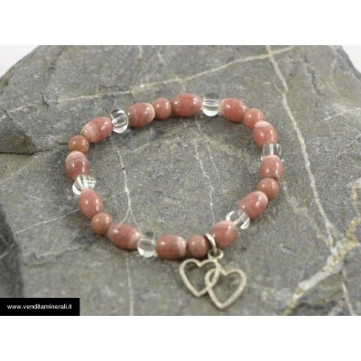 Bracciale in rodocrosite