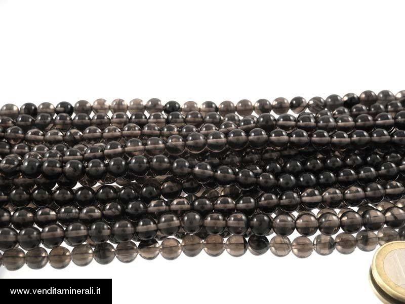 Filo di catena di ossidiana lamellare da 8 mm