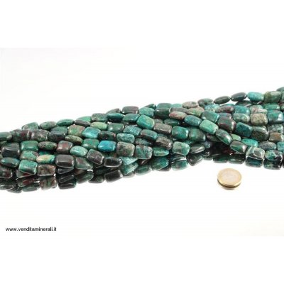 Filo catena crisocolla - rettangoli