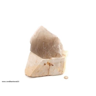 Quarzo fume' su base di feldspato