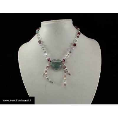 Catena di fluorite con perle