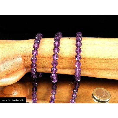 Bracciale sfaccettato ametista