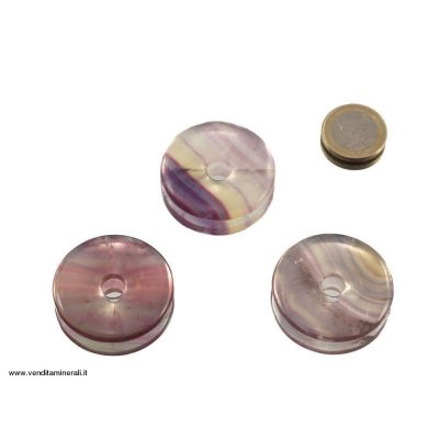 Fluorite arcobaleno a forma di ciambella - 40 mm