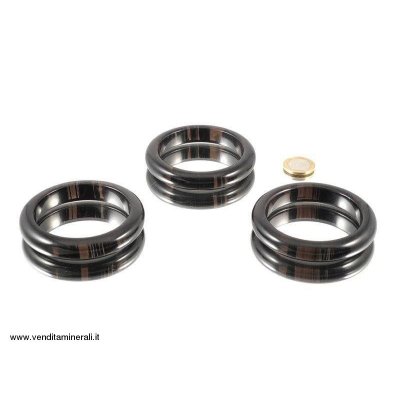 Bracciale rigido in ossidiana a stecca