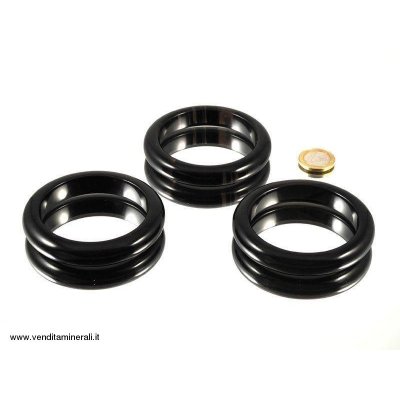 Bracciale rigido in ossidiana a stecca