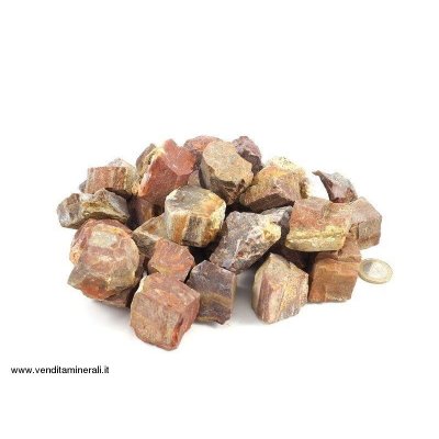 Legno pietrificato - piccole pietre grezze (2-5 cm) - 1 kg