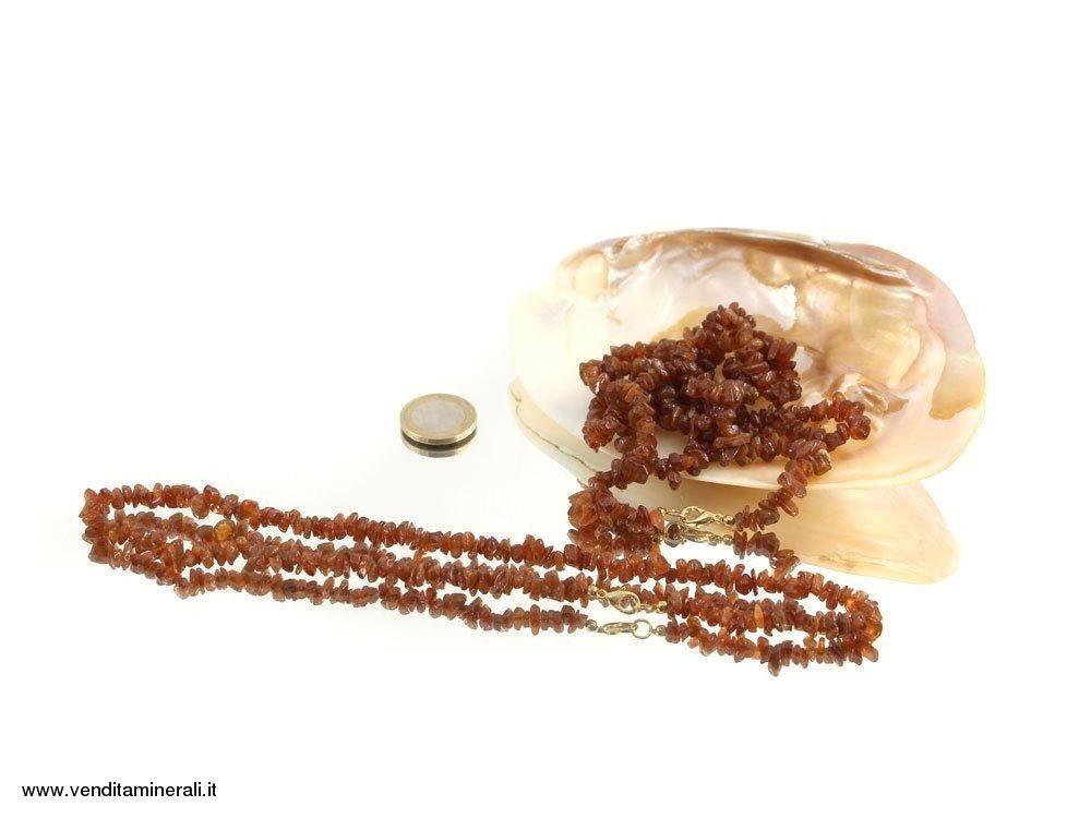 Catena di schegge di granata di Hessonite