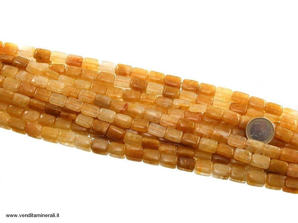 Collana avventurina gialla