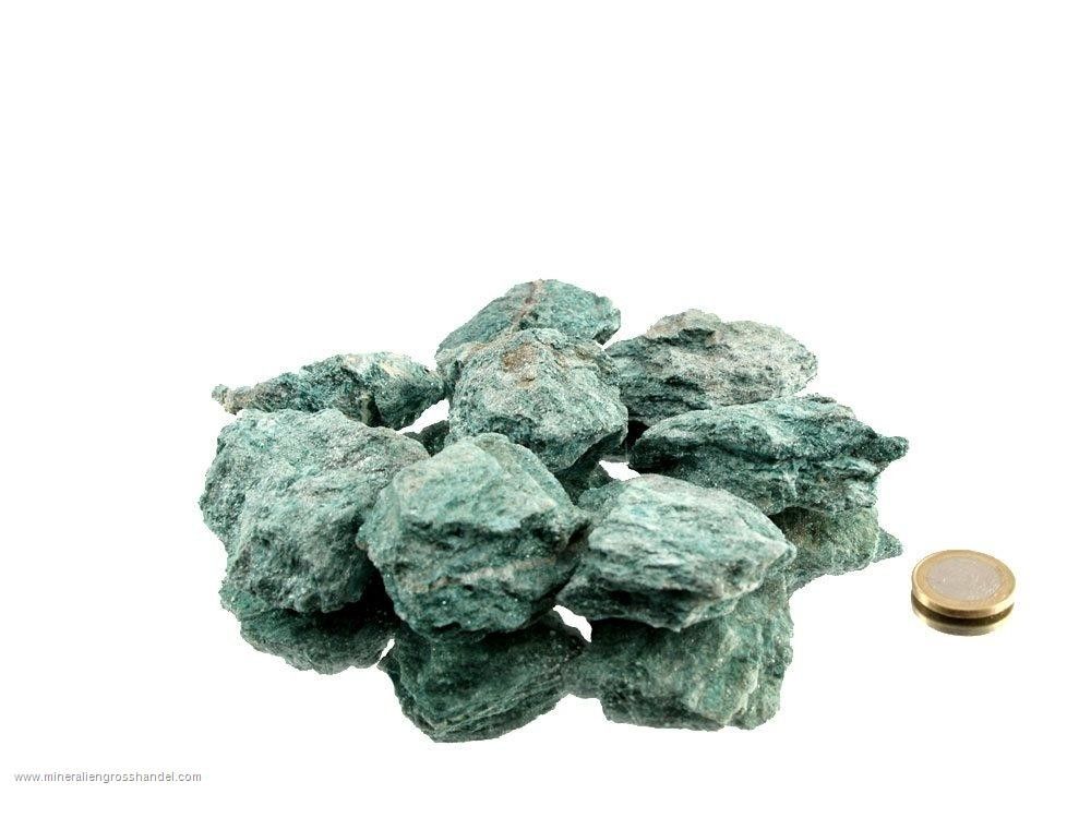 Fuchsite - piccole pietre grezze (2-5 cm) - 1 kg