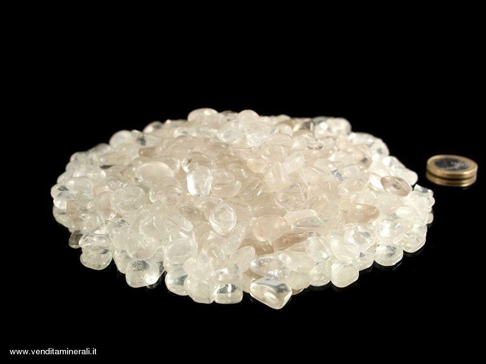 Piccole pietre martellate di cristallo di rocca  TS A 0,5 kg