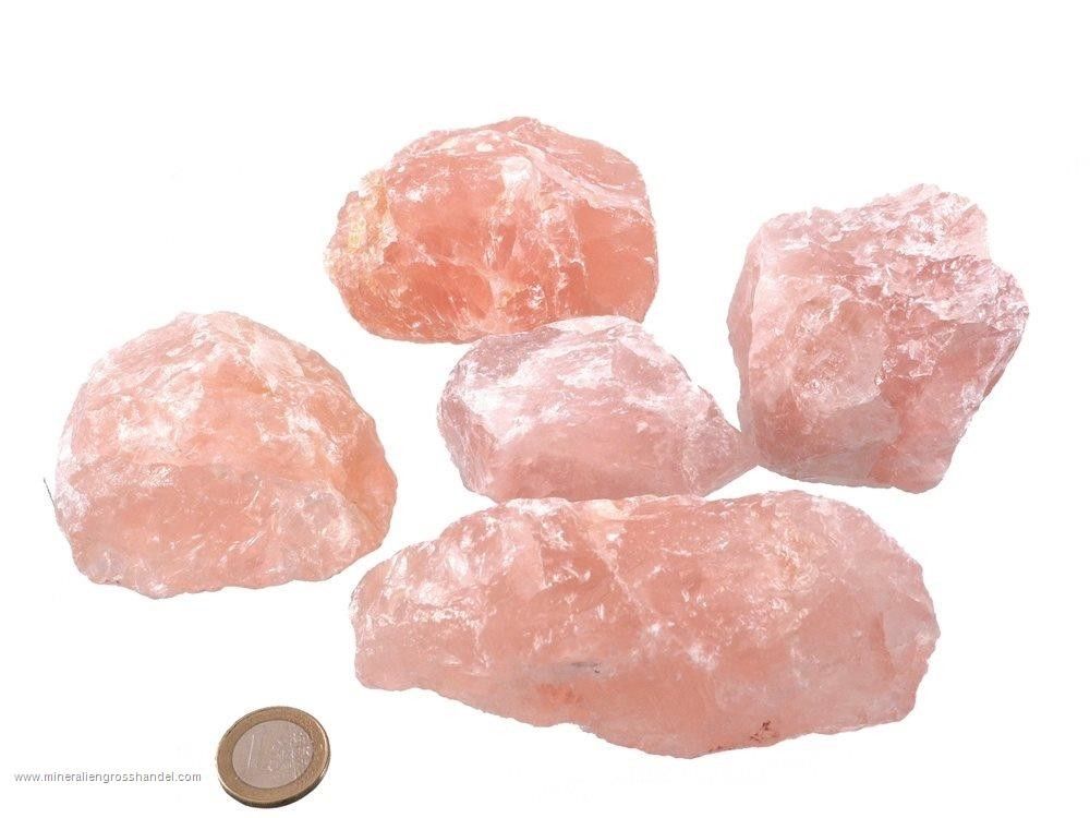 Pietre grosse di quarzo rosa - 1 kg