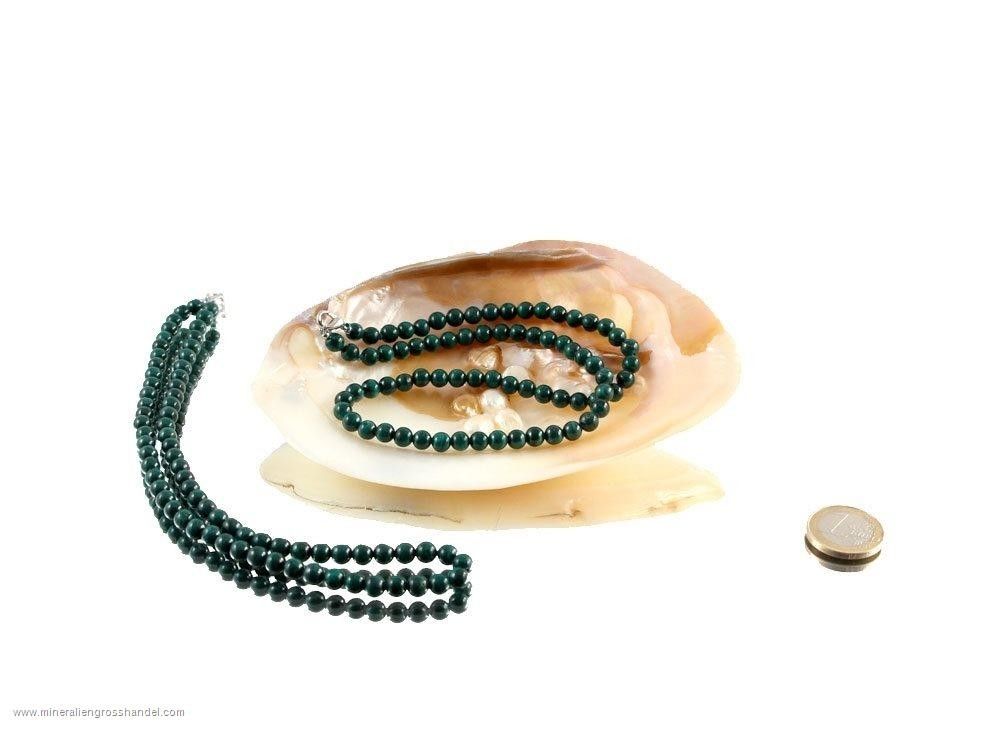 Catena a palla di malachite 6 mm / 45 cm