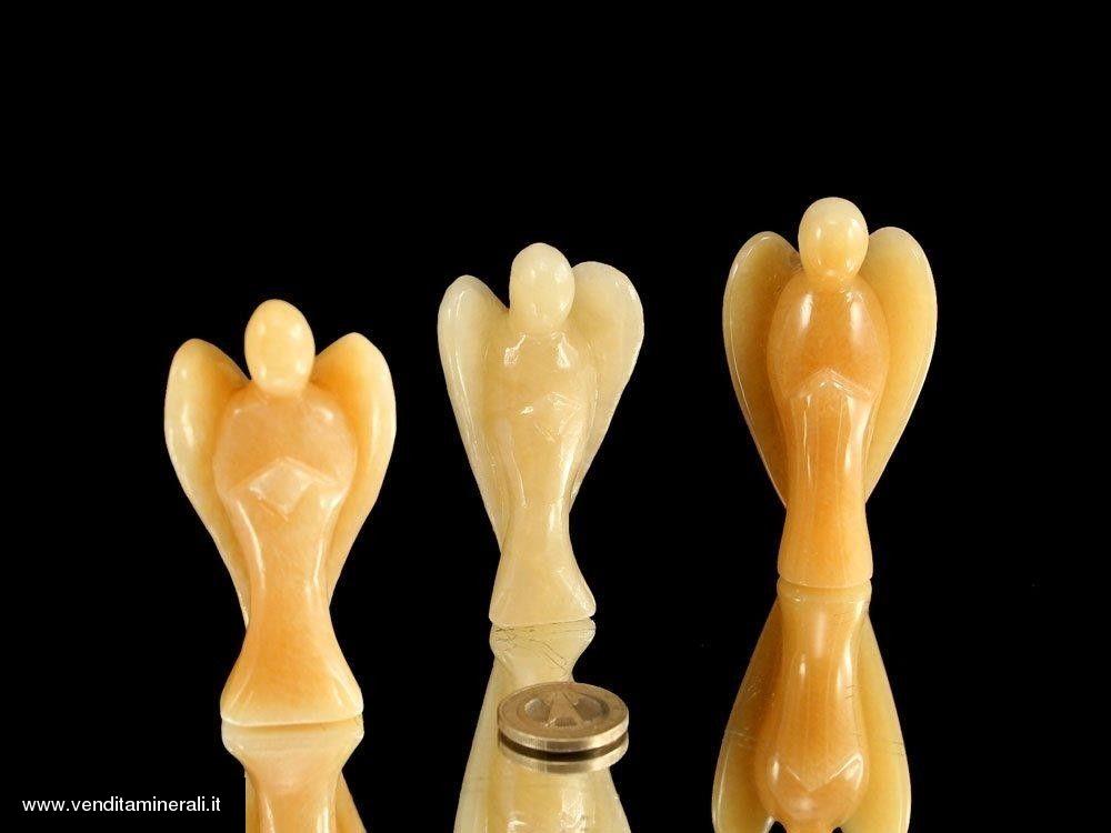 Angelo di calcite gialla - 7,5 cm